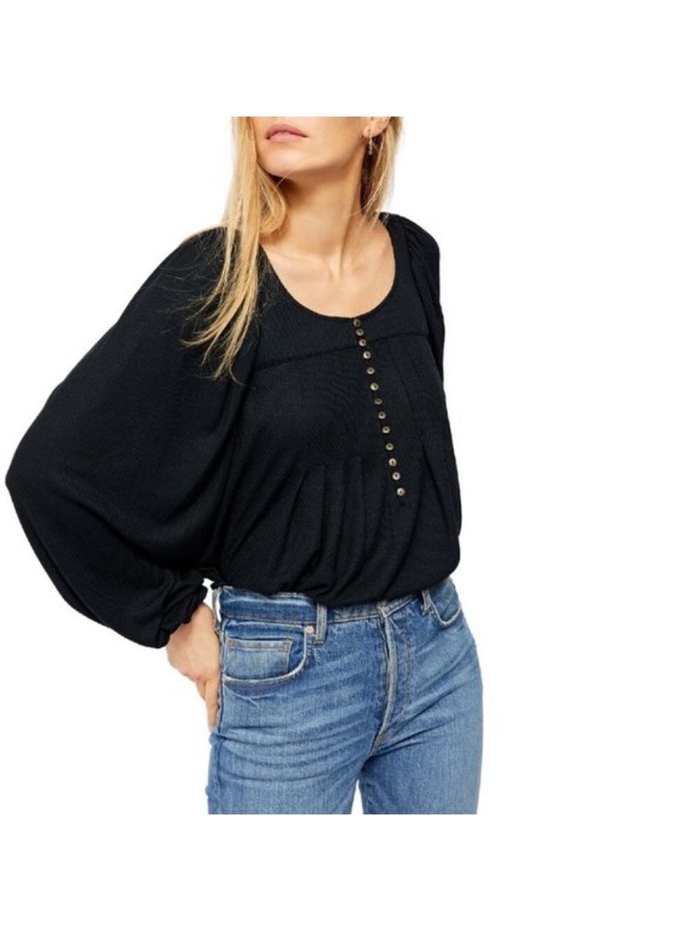 Free People Devin Textured Knit Top
